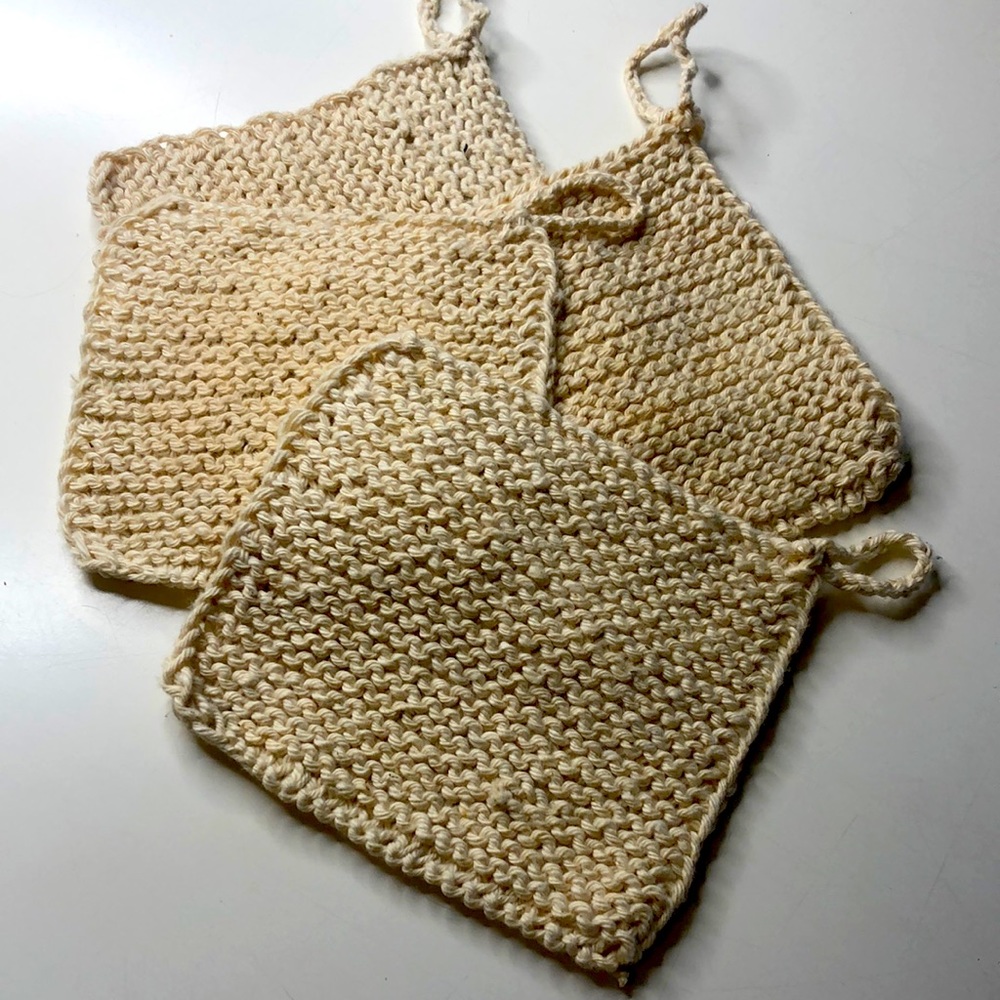 Set of 4 handmade cotton coasters/cloth